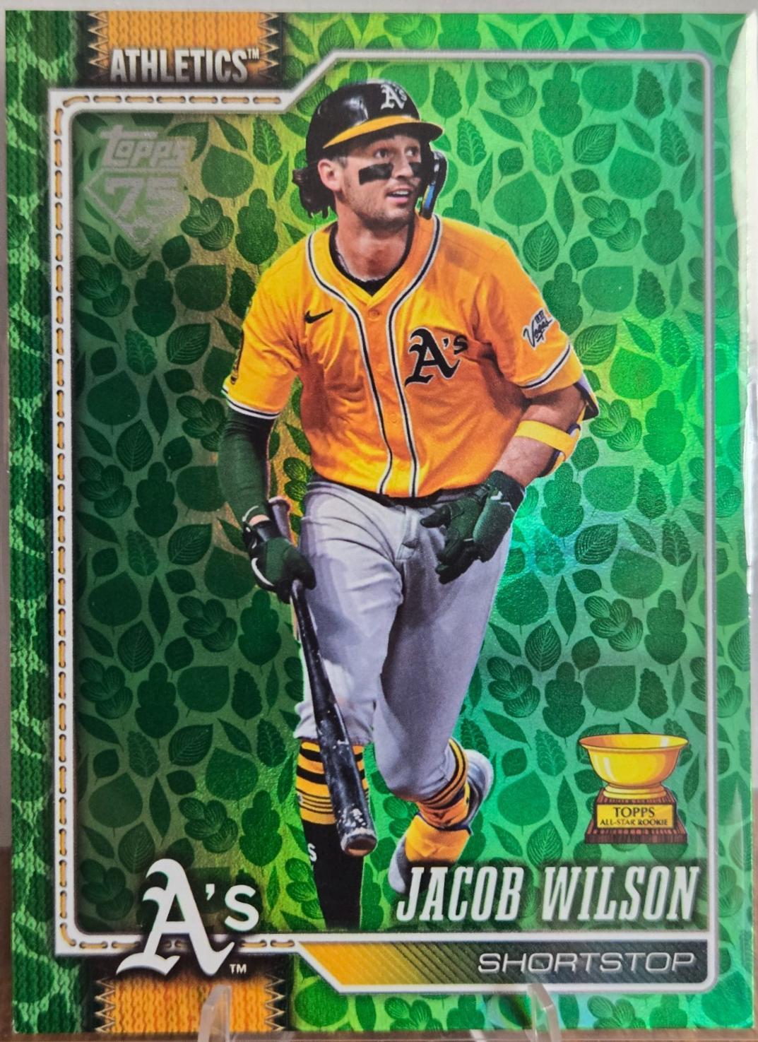2026 Topps Jacob Wilson [Holiday Green] #240 card