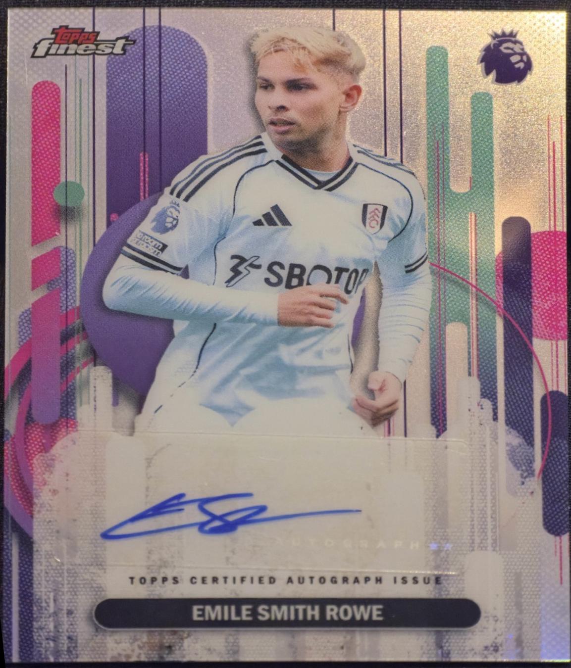 Emile Smith Rowe #FA-ES 2026 Topps Finest Premier League Autograph
