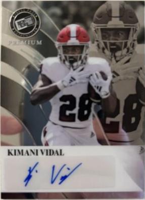 Kimani Vidal #RA-KV1 2024 Press Pass Premium Retro Autograph Football
