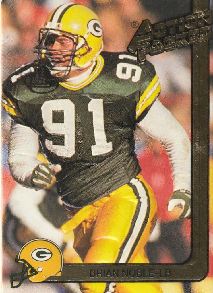 Brian Noble #87 1991 Action Packed Football