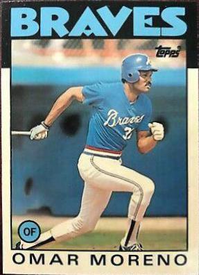 1986 Omar Moreno #75T
