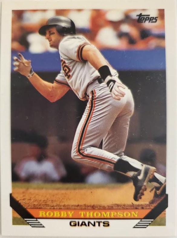 Robby Thompson #115 Baseball Cards 1993 Topps
