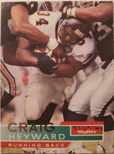 Craig Heyward #6 Football Cards 1995 Skybox Impact