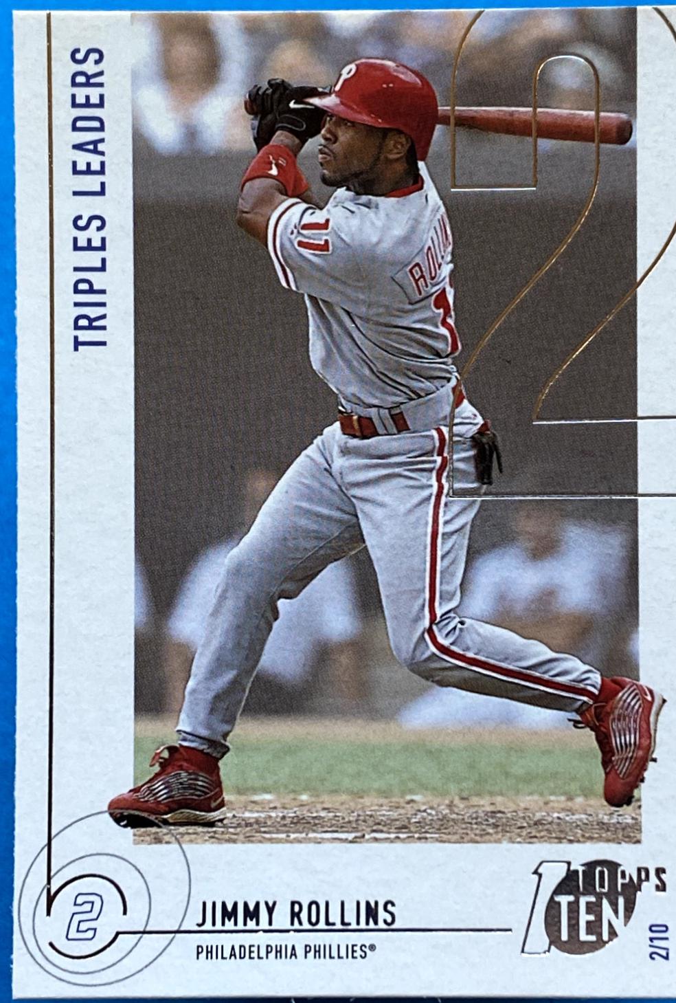 Jimmy Rollins #24 Baseball Cards 2002 Topps Ten