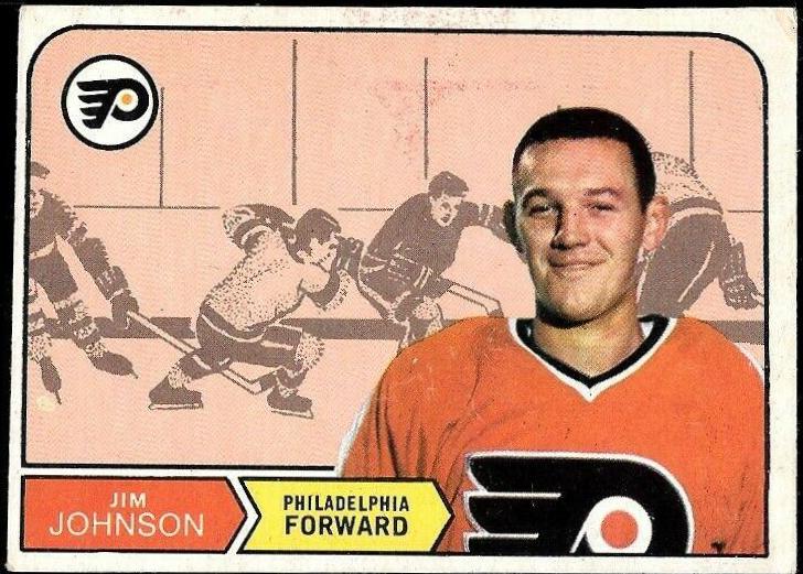 Jim Johnson #186 1968-69 O-Pee-Chee Hockey