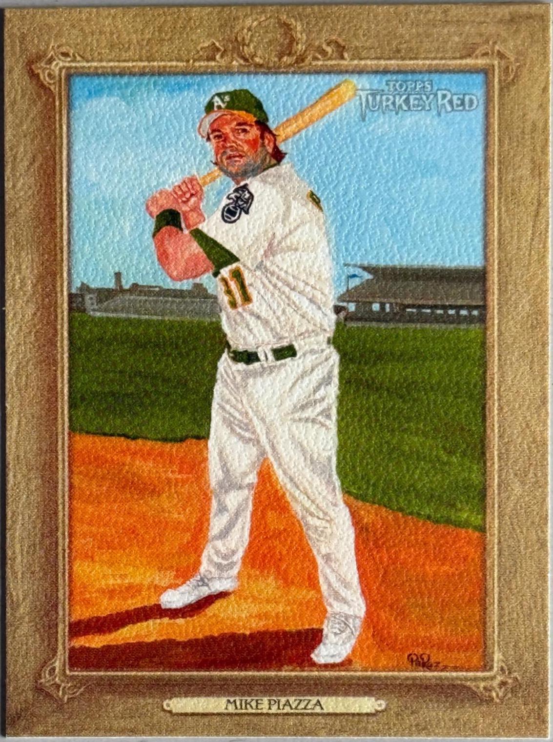 Mike Piazza #71 Baseball Cards 2007 Topps Turkey Red