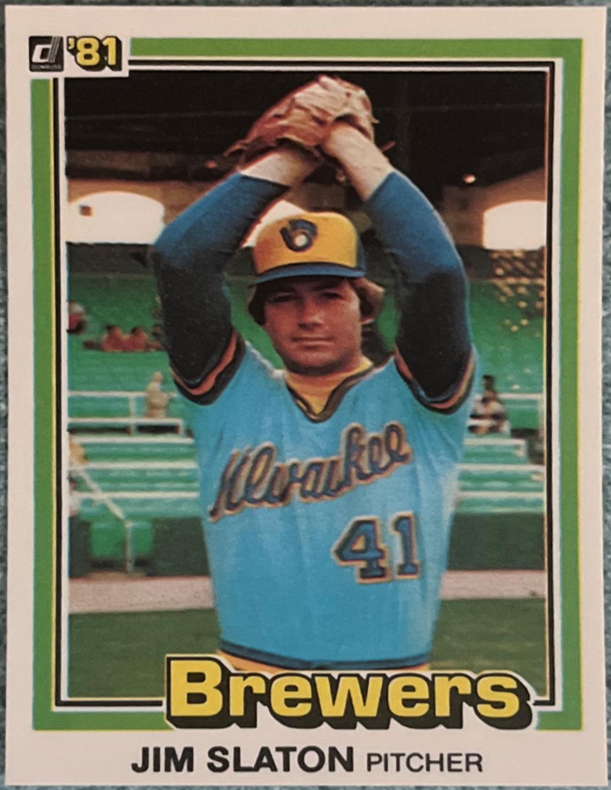 Jim Slaton #447 1981 Donruss Baseball