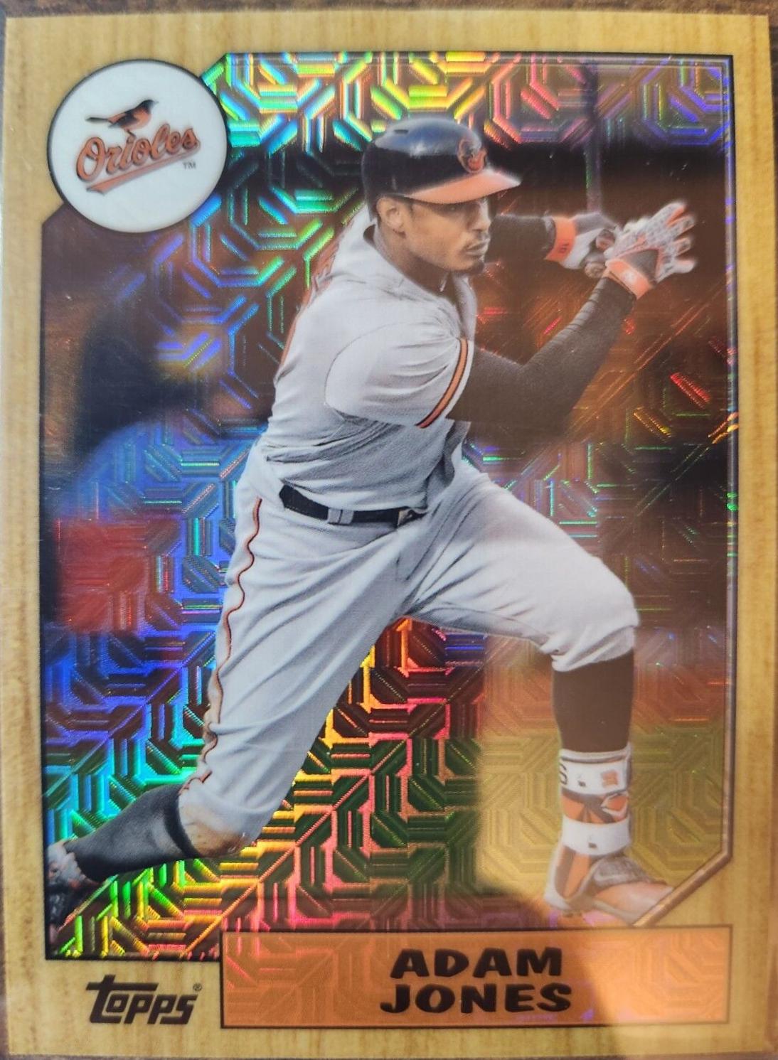 Adam Jones #87-AJ Baseball Cards 2017 Topps Silver Pack Promo