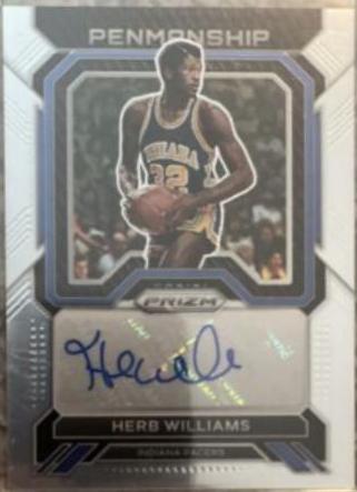 Herb Williams #PNM-HRW Basketball Cards 2022 Panini Prizm Penmanship Autographs