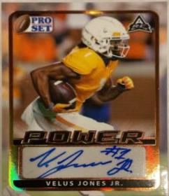Velus Jones Jr. #BA-VJJ 2021 Pro Set Power Autographs Football