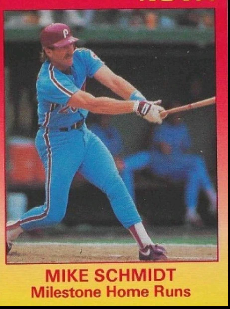 Mike Schmidt #134 1988 Star Nova Baseball