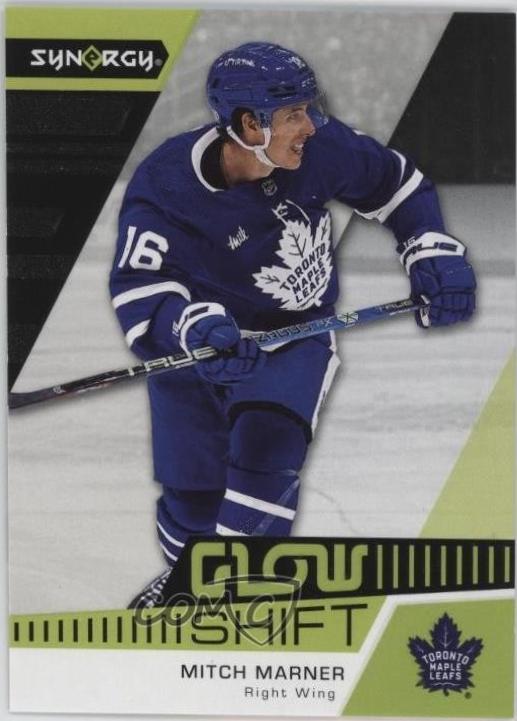 Mitch Marner #G-8 Hockey Cards 2023 Upper Deck Synergy Glow Shift