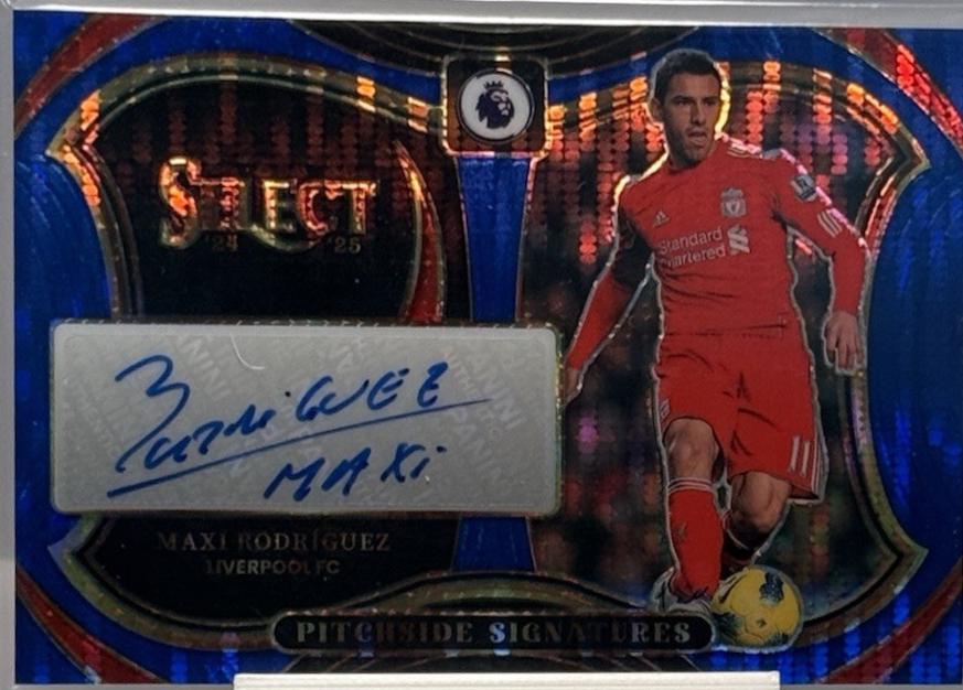 Maxi Rodriguez #24 2024 Panini Select Premier League Pitchside Signature