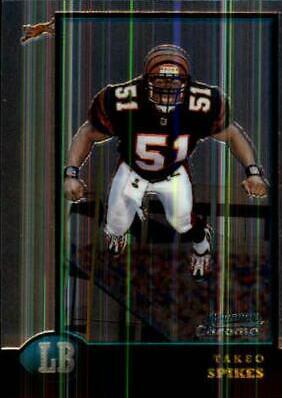 Takeo Spikes #4 Football Cards 1998 Bowman Chrome