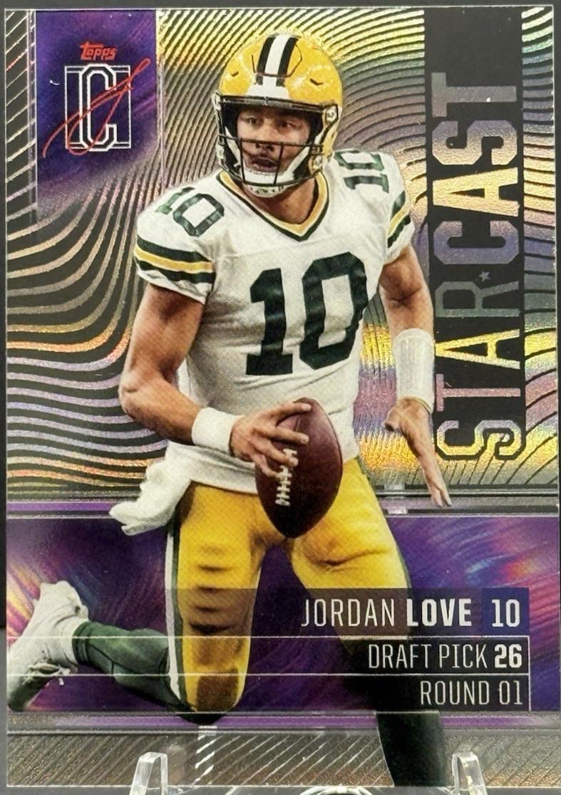 Jordan Love #SC-1 Football Cards 2024 Topps Signature Class Star Cast