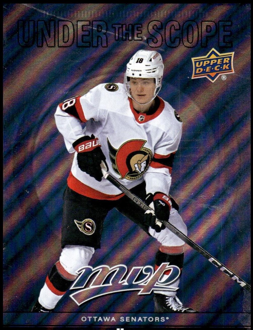 Tim Stutzle #US-2 Hockey Cards 2024 Upper Deck MVP Under the Scope