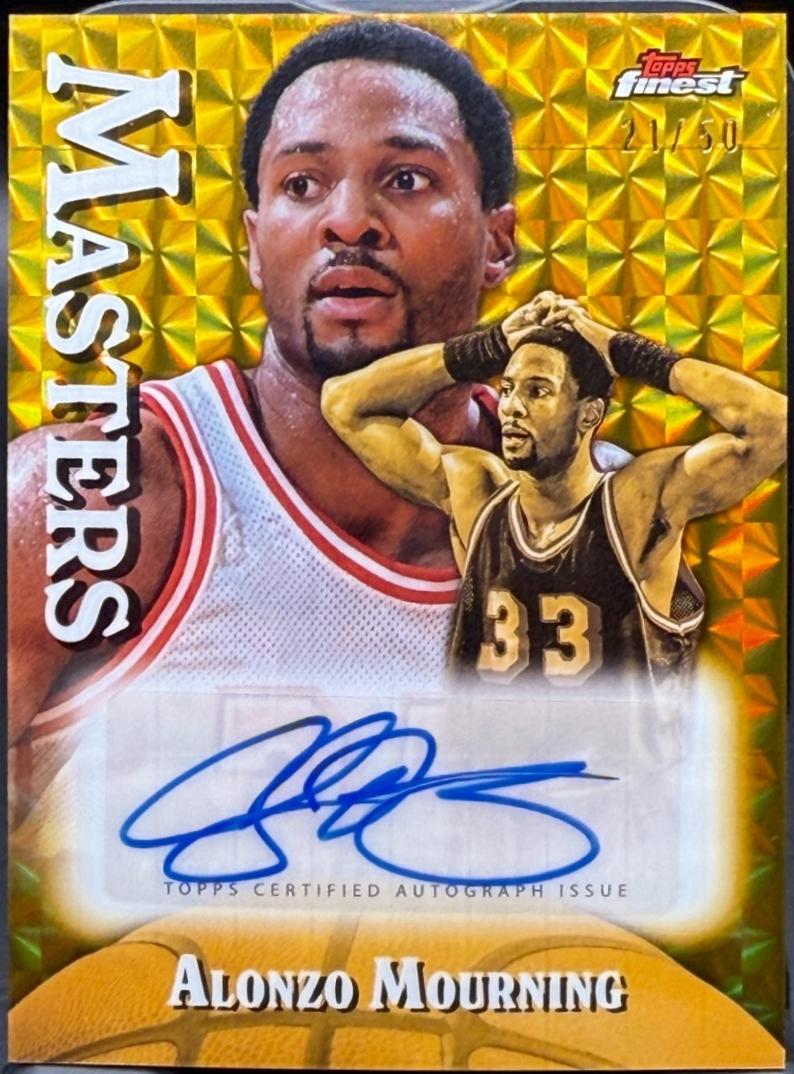 Alonzo Mourning [Gold Geometric Refractor] #MA-AM