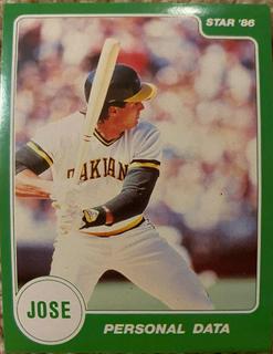 Jose Canseco #Personal Data Sticker GREEN