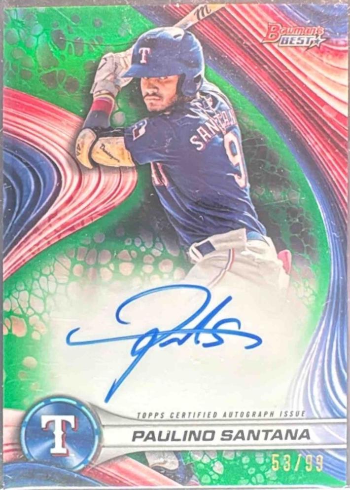 Paulino Santana [Green Refractor] #B24-PSA