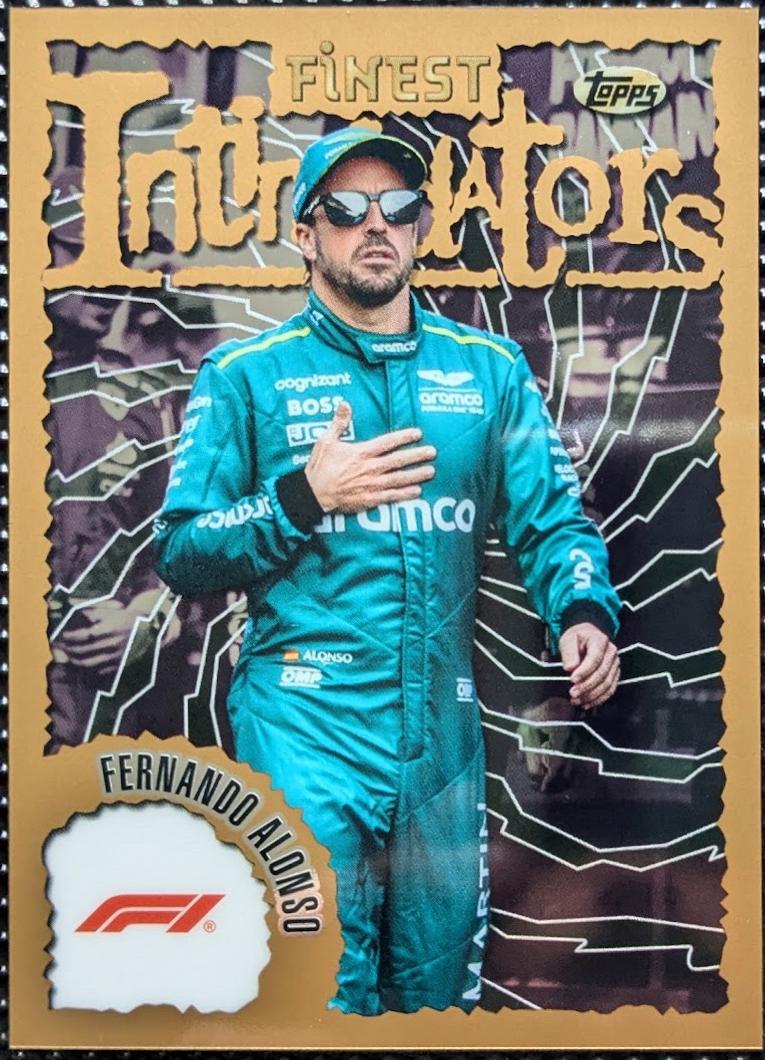 Fernando Alonso #ALO Racing Cards 2024 Topps Finest Formula 1 Intimidators