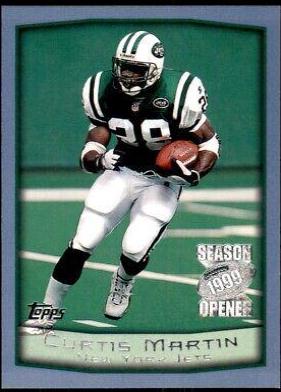 Curtis Martin #3 Football Cards 1999 Topps Season Opener