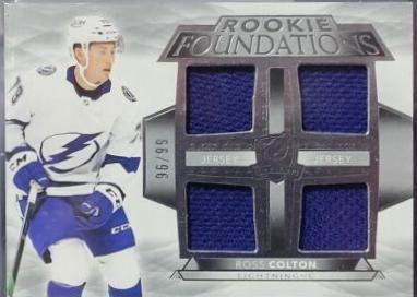 Ross Colton #F-RC Hockey Cards 2021 Upper Deck The Cup Foundations Quad Jersey