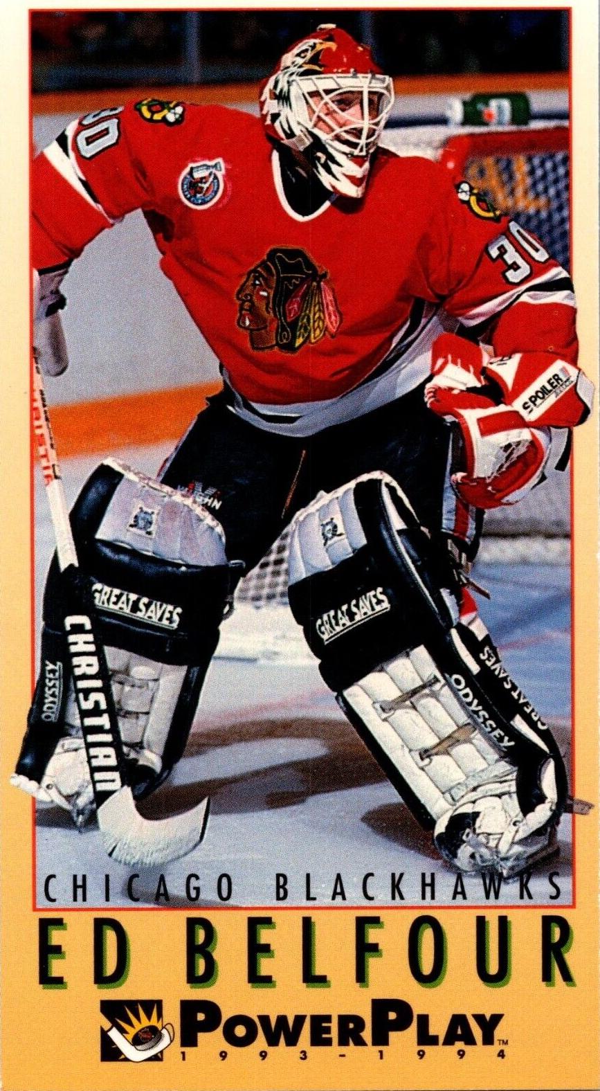 Ed Belfour #46 Hockey Cards 1993 Fleer Power Play