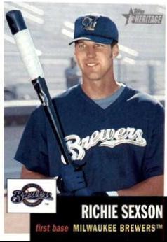 Richie Sexson #95 Baseball Cards 2002 Topps Heritage