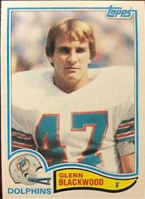 Glenn Blackwood #127 Football Cards 1982 Topps