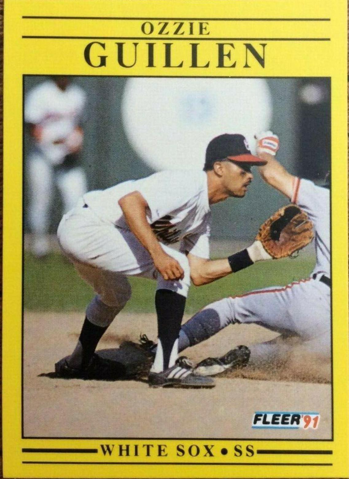Ozzie Guillen #121 Baseball Cards 1991 Fleer