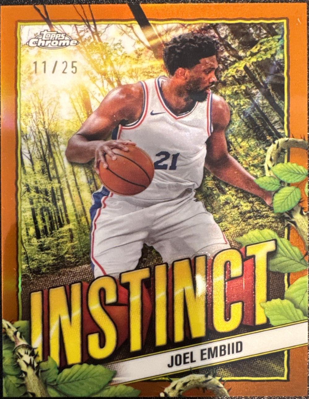 Joel Embiid [Orange Refractor] #INS-6