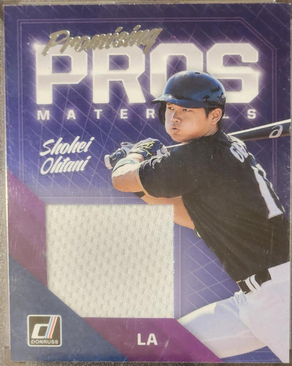 Shohei Ohtani #PPM-SO Baseball Cards 2018 Panini Donruss Promising Pros Materials