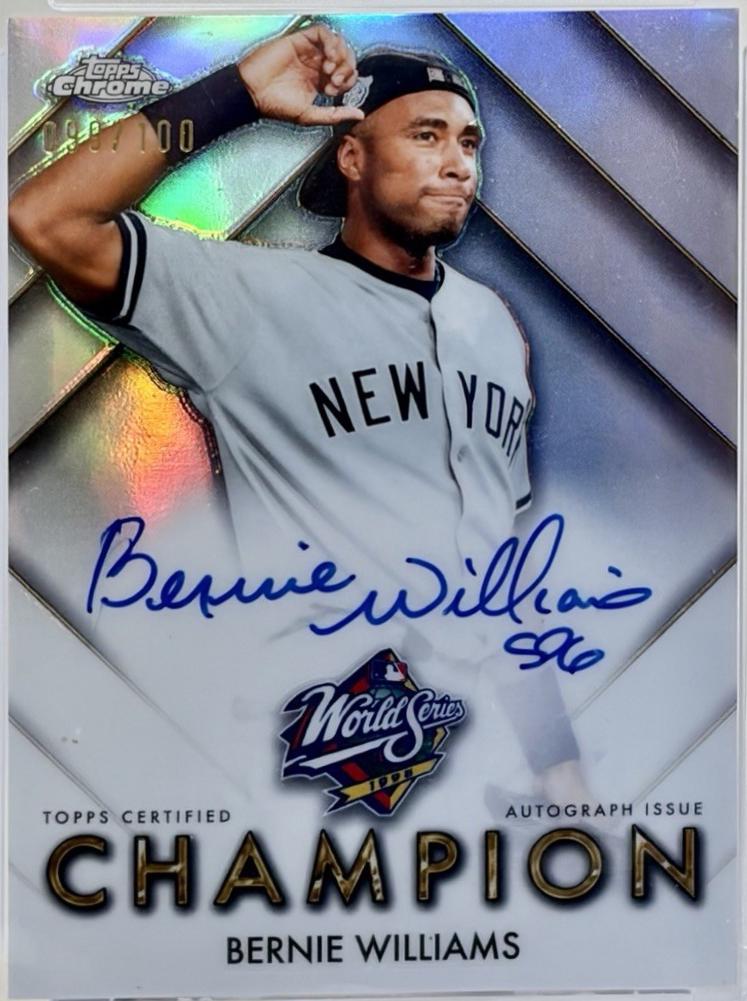 Bernie Williams #WSCA-BW Prices | 2026 Topps Chrome World Series