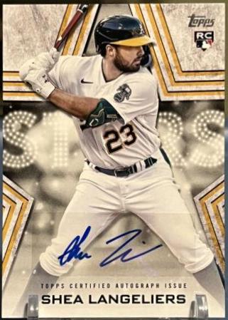 Shea Langeliers #BSA-SL Baseball Cards 2023 Topps Series 1 Stars Autographs