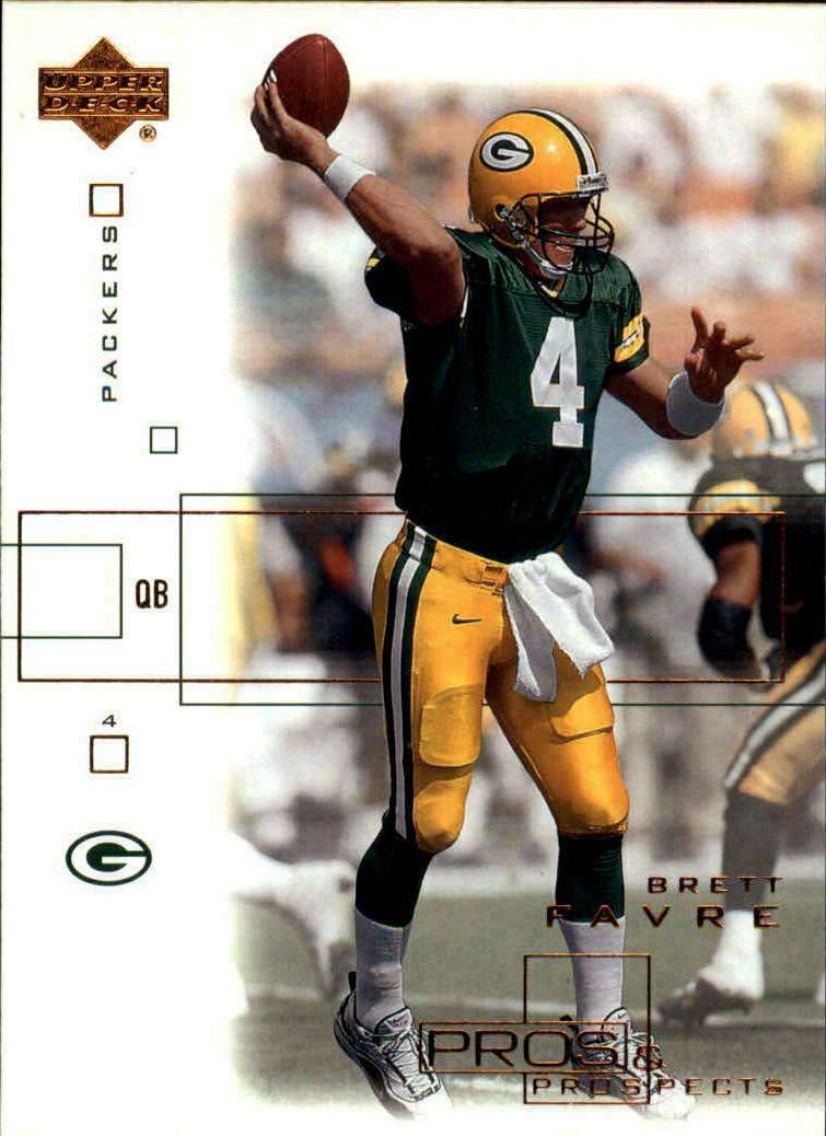 Brett Favre #32 Football Cards 2001 Upper Deck Pros & Prospects