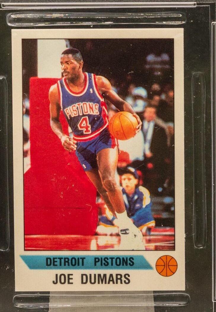 Joe Dumars #86 Basketball Cards 1990 Panini Sticker
