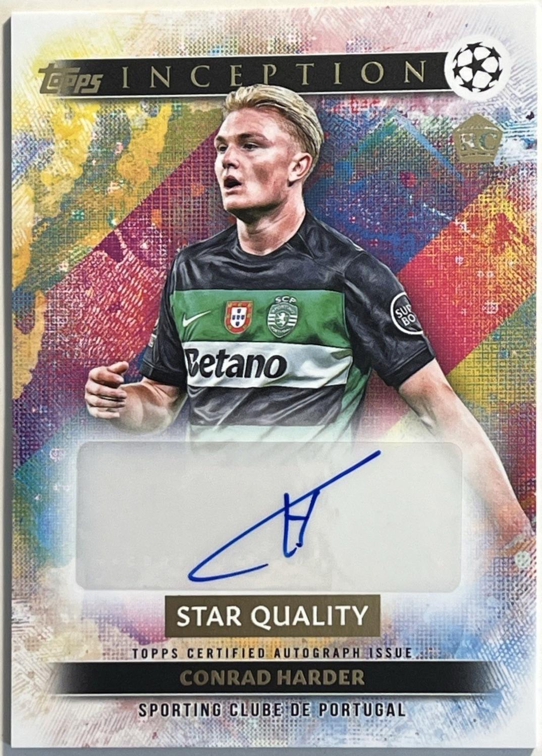 Conrad Harder #SQA-CH 2024 Topps Inception UEFA Star Quality Autograph
