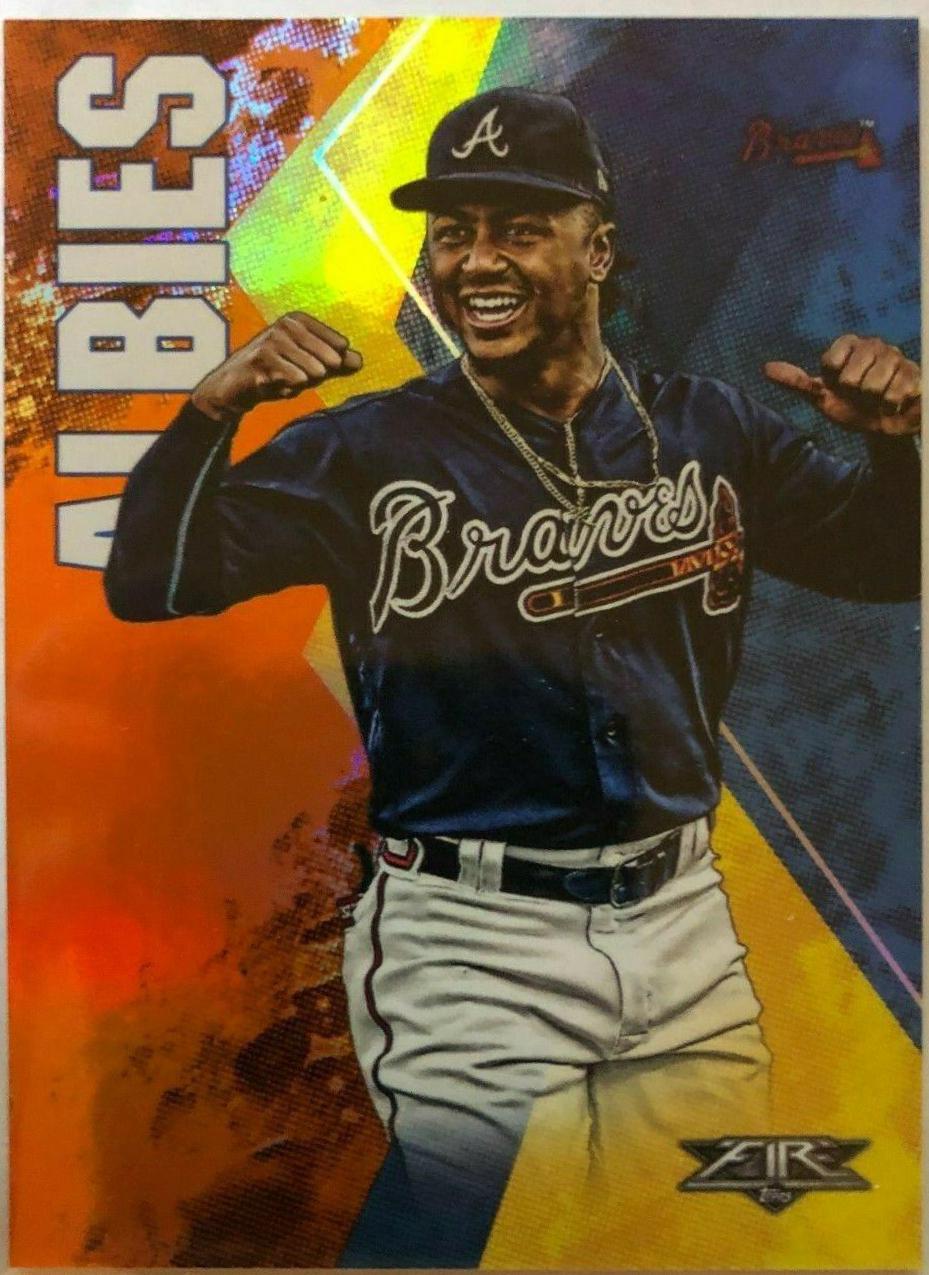 Ozzie Albies #17 2019 Topps Fire Baseball
