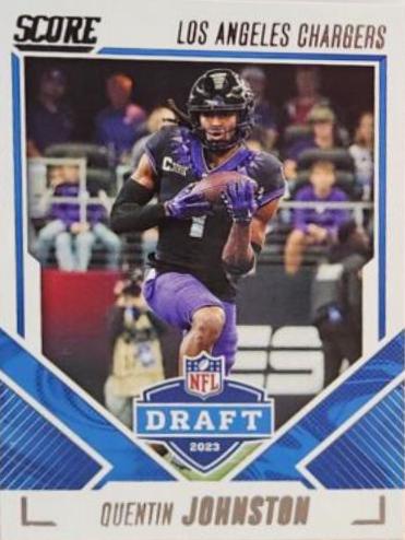 Quentin Johnston #7 Football Cards 2023 Panini Score NFL Draft