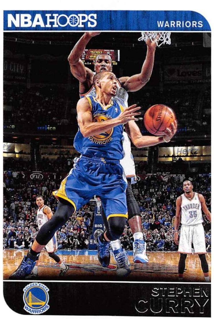 Stephen Curry #9 Basketball Cards 2014 Panini Hoops