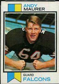 Andy Maurer #36 Football Cards 1973 Topps
