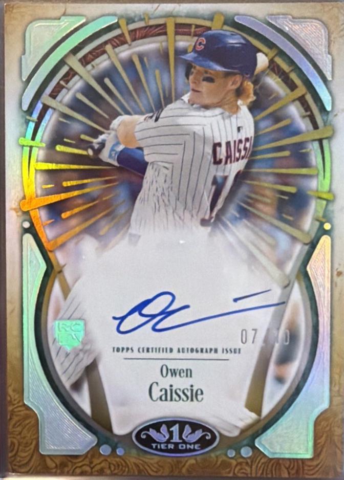 Owen Caissie #T1A-OC 2026 Topps Tier One Baseball Tier One Autographs