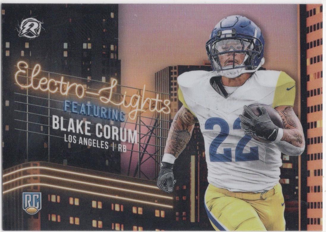 Blake Corum #EL-21 Football Cards 2024 Topps Resurgence Electro-Lights