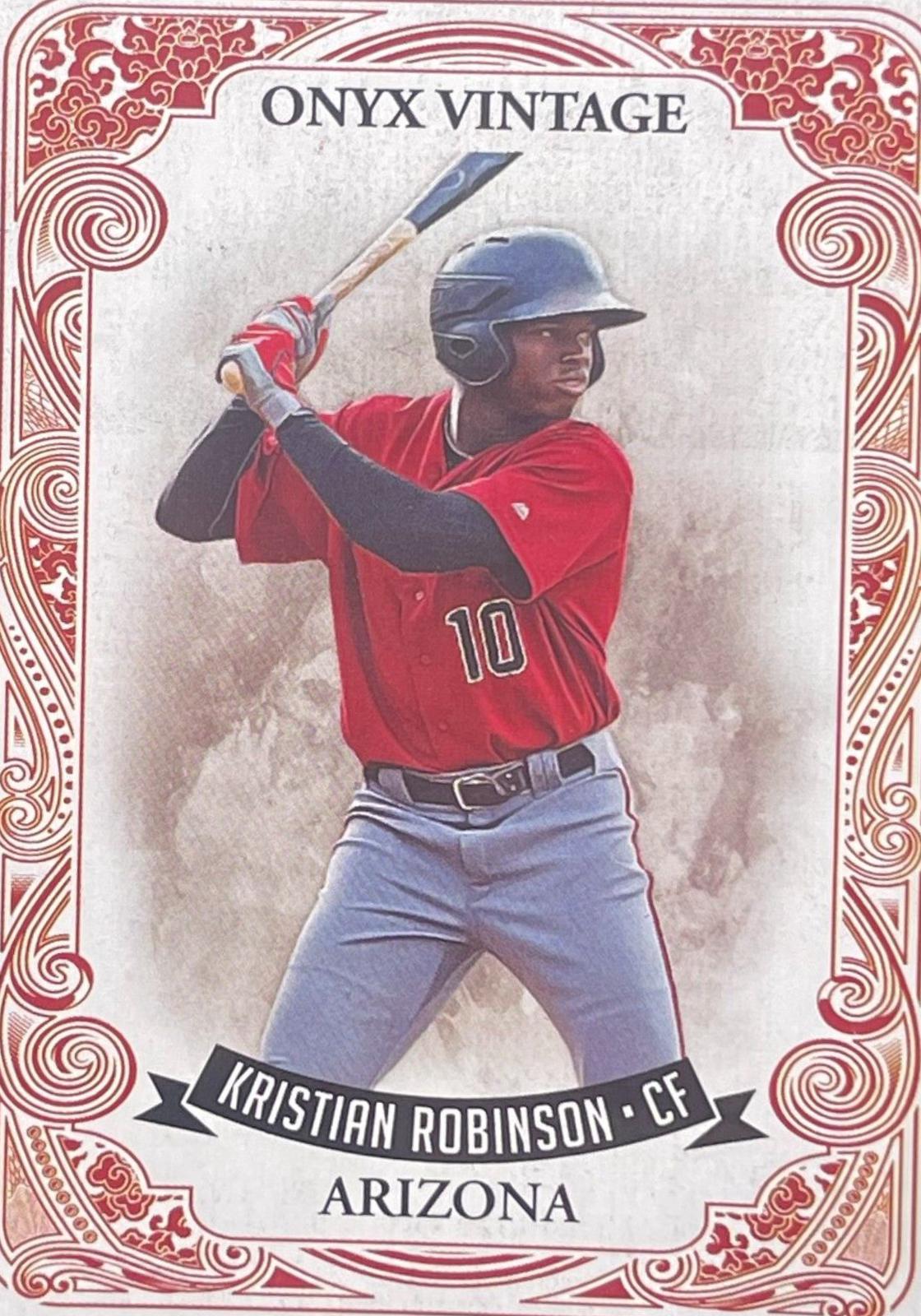 Kristian Robinson #OVKR Baseball Cards 2021 Onyx Vintage