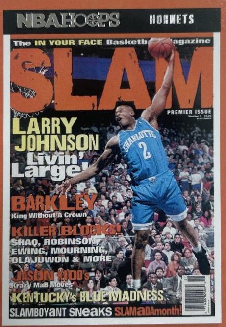 Larry Johnson #1 Basketball Cards 2021 Panini Hoops SLAM