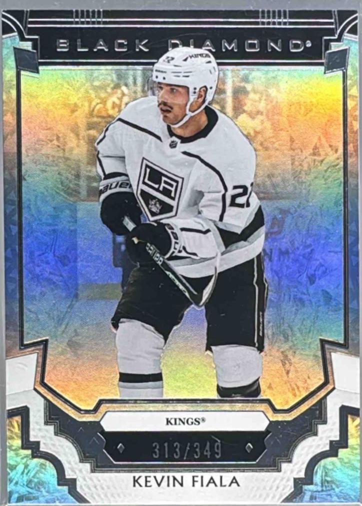 Kevin Fiala #BDB-KF 2023 Upper Deck Black Diamond Pure Black Autograph Hockey