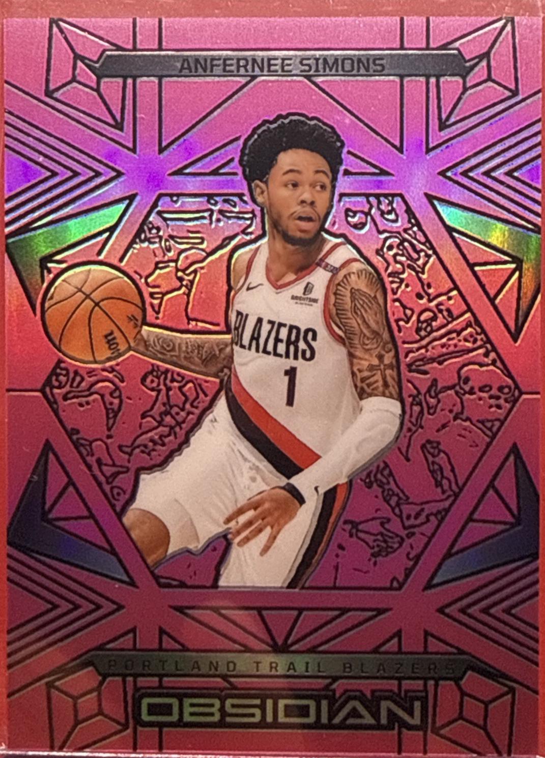 Anfernee Simons #19 2024-25 Panini Obsidian Basketball