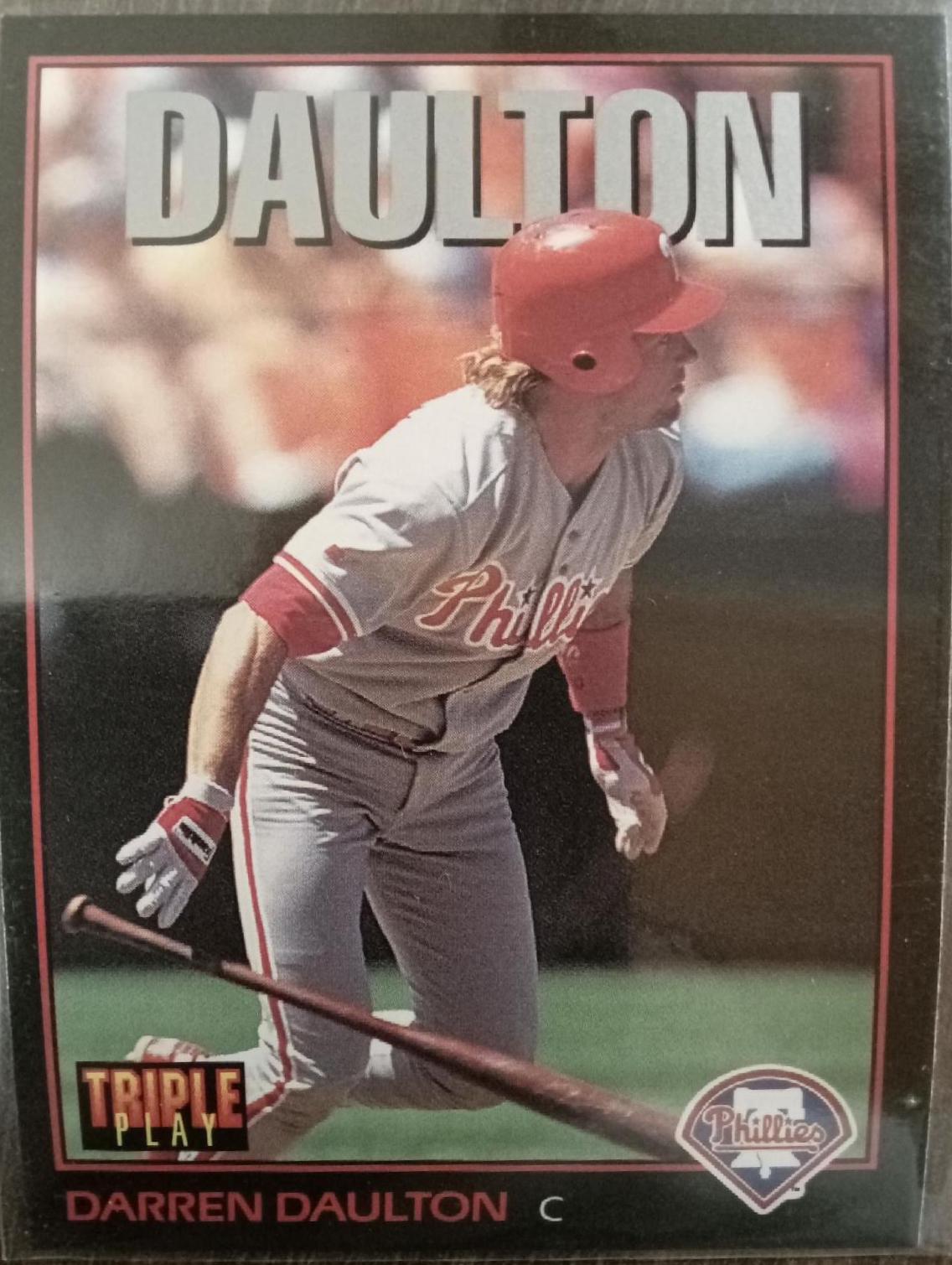 Darren Daulton #7 Baseball Cards 1993 Panini Donruss Triple Play