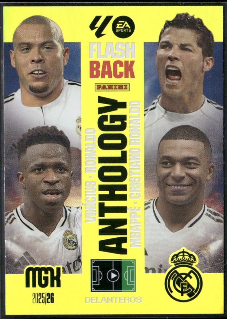 Ronaldo / Cristiano Ronaldo / Vinicius / Mbappe #440 2025 Panini Megacracks Soccer