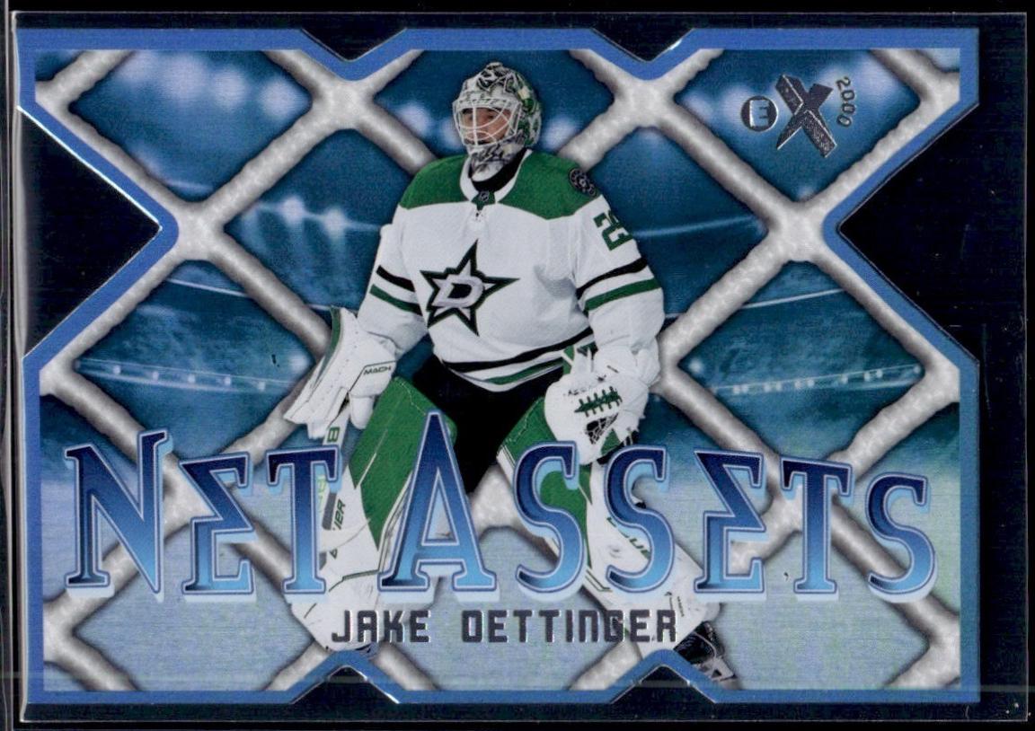 Jake Oettinger #9 Hockey Cards 2023 SkyBox E-X 2000 Net Assets